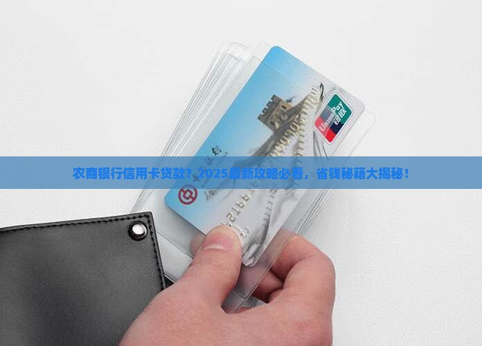 农商银行信用卡贷款吗