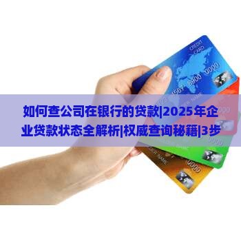 如何查公司在银行的贷款