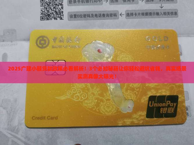广建小额贷款政策