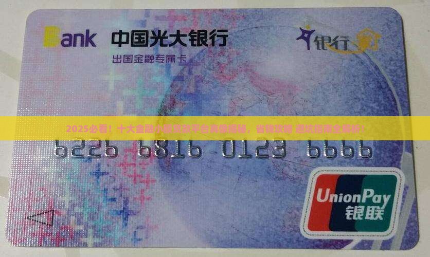 十大金融小额贷款平台 十大金融小额贷款平台