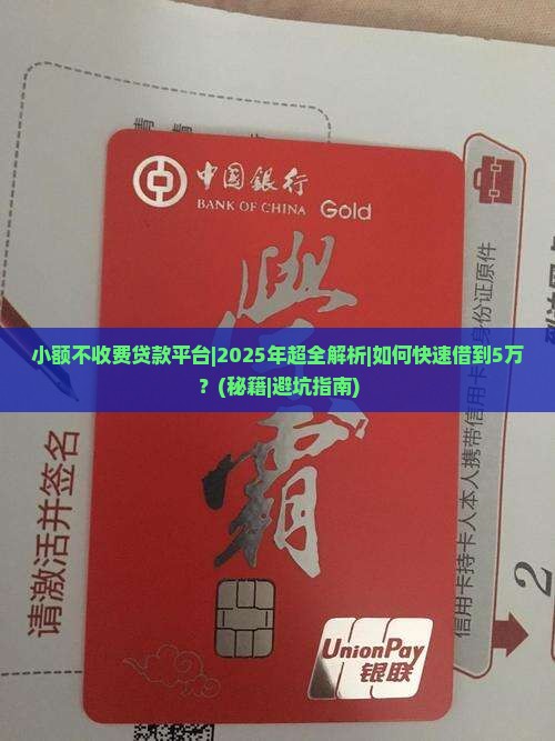 小额不收费贷款平台