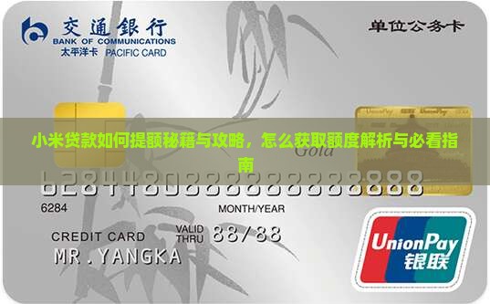 小米贷款从哪里提额度