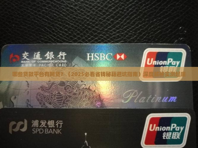 哪些贷款平台有网贷