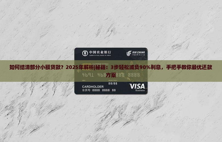 如何结清部分小额贷款