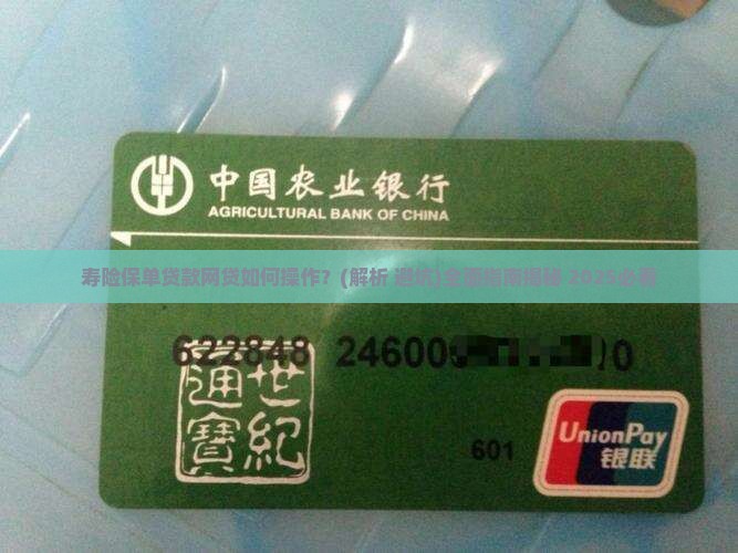 寿险保单贷款网贷