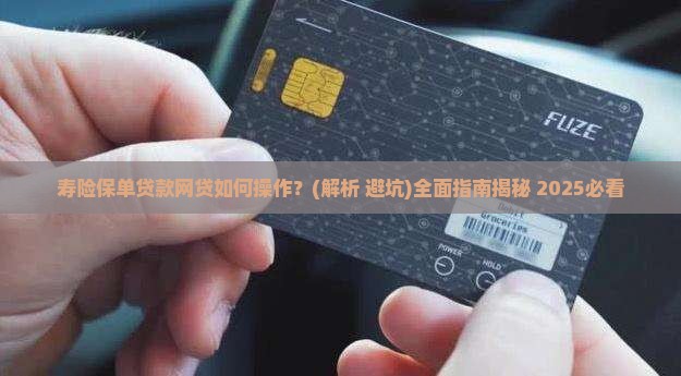 寿险保单贷款网贷