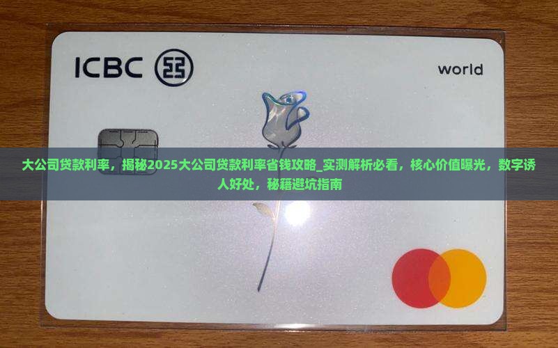 大公司贷款利率