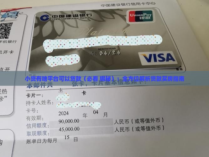 小贷有啥平台可以贷款