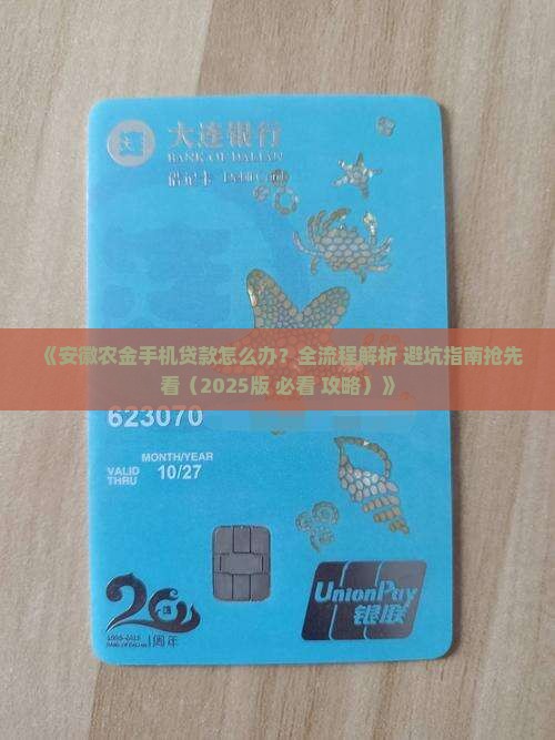 安徽农金手机怎么贷款