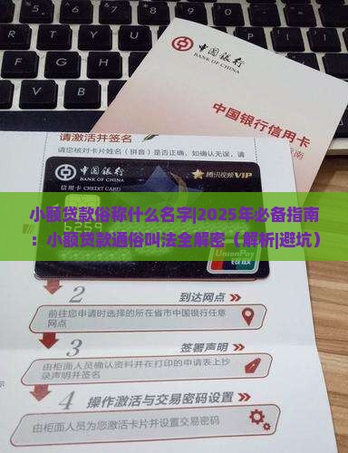 小额贷款俗称什么名字