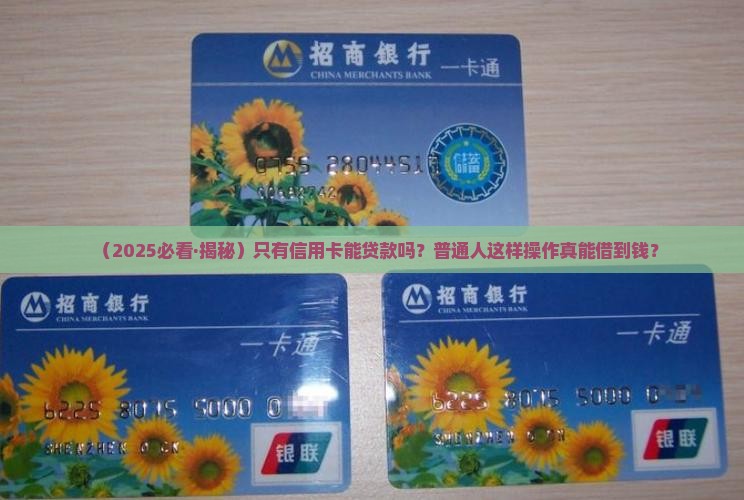 只有信用卡能不能贷款