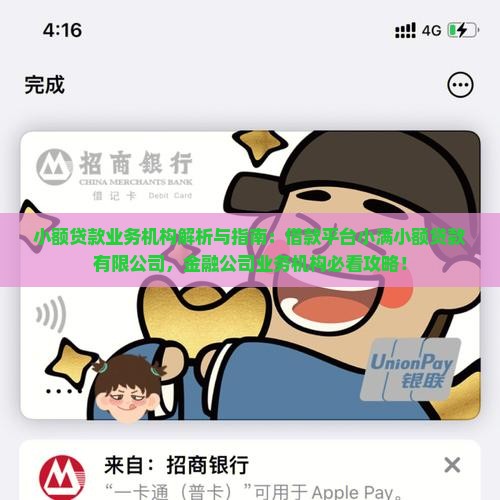 小额贷款业务机构
