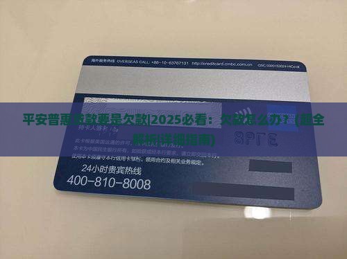 平安普惠贷款要是欠款