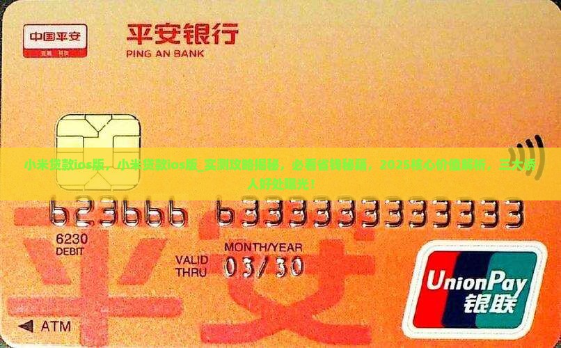 小米贷款ios版