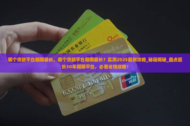 哪个贷款平台期限最长