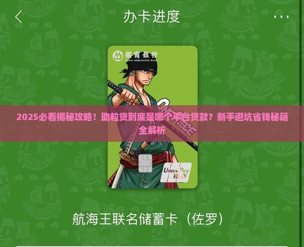 助粒贷是哪个平台贷款