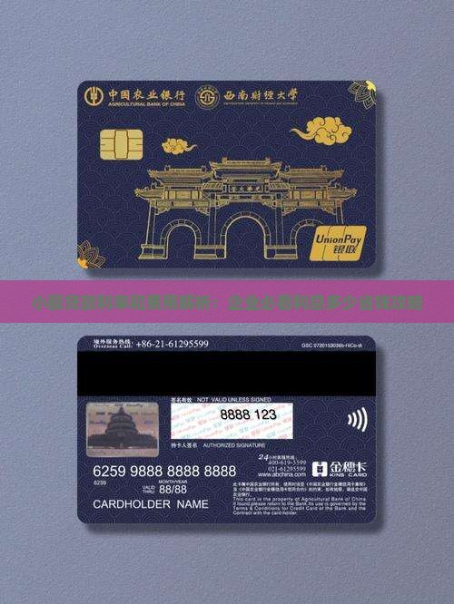 小额贷款的利率和费用