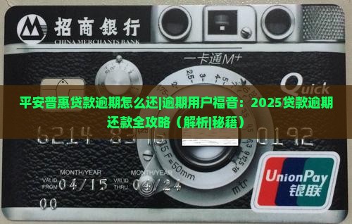 平安普惠贷款逾期怎么还