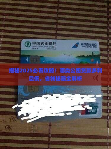 哪类公司贷款多利息低