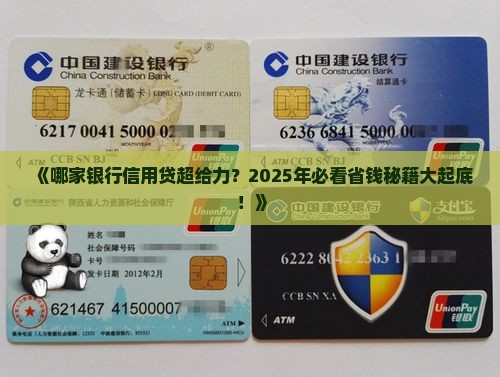 哪家银行有信用贷款的
