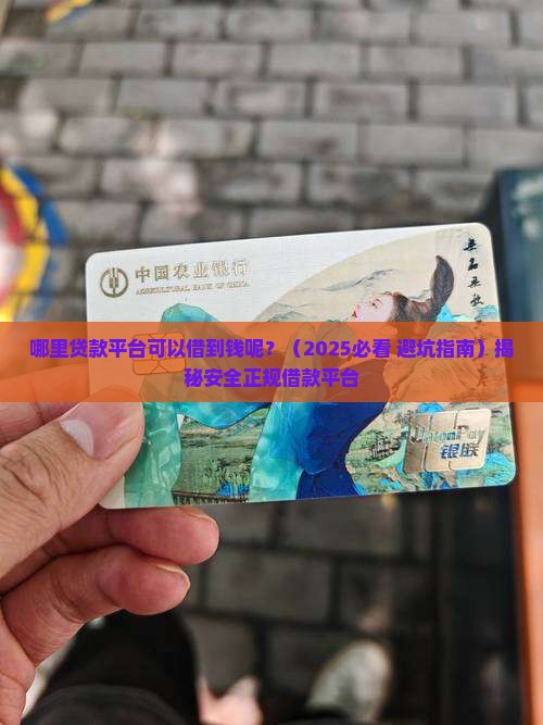 哪里贷款平台可以借到钱呢