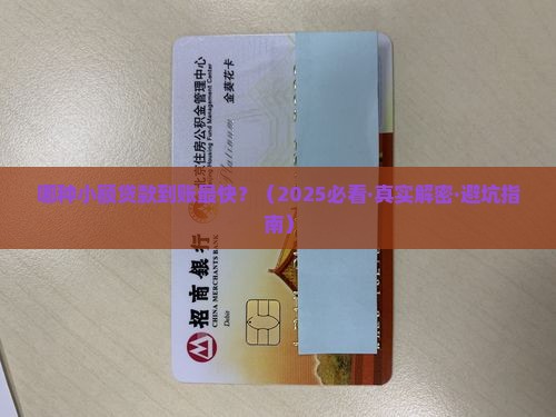 哪种小额贷款到账快