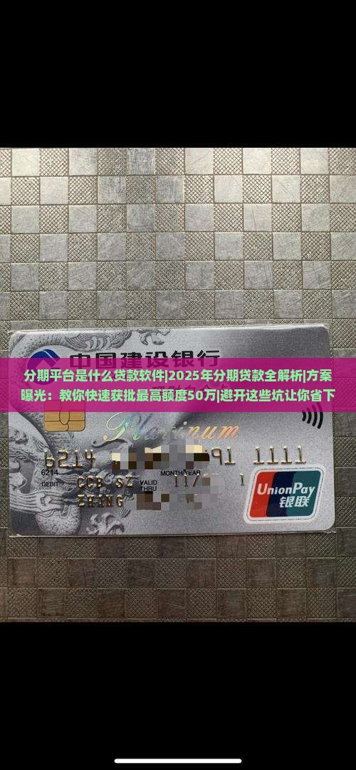 分期平台是什么贷款软件