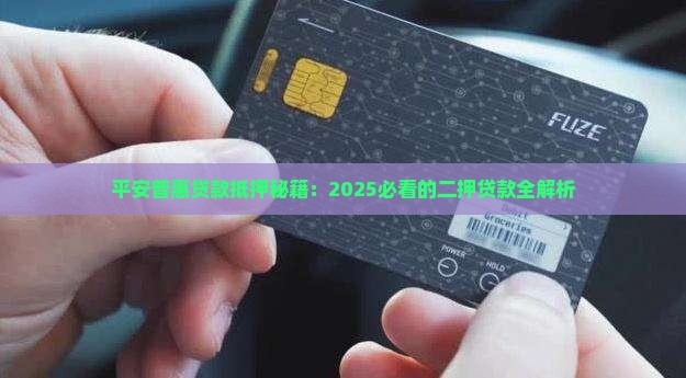 平安普惠二押贷款能做么