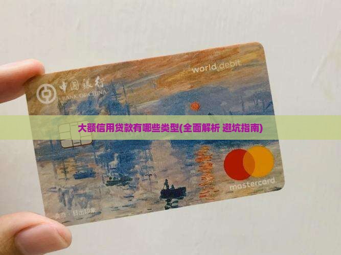 大额信用贷款有哪些类型