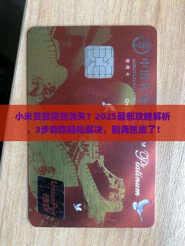 小米贷款没了怎么办