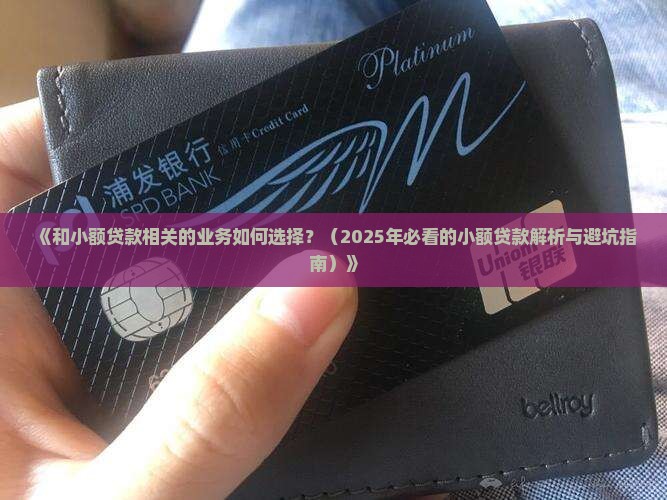 和小额贷款相关的业务