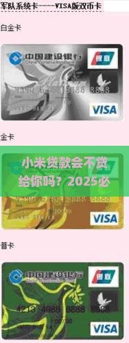 小米贷款会不贷给你吗