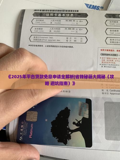 平台贷款如何申请免息