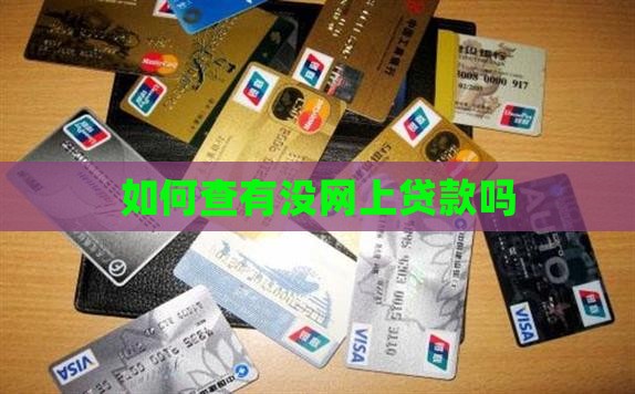 如何查有没网上贷款吗