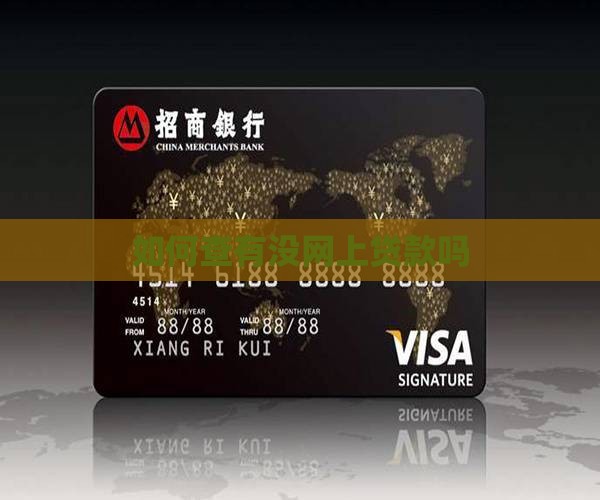 如何查有没网上贷款吗