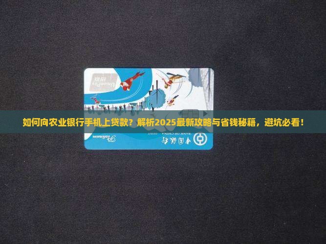 向农业银行手机上贷款
