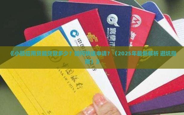 小额信用贷能贷款多少