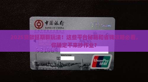 各个贷款平台延期政策