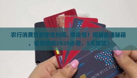 农行消费贷款审批时间