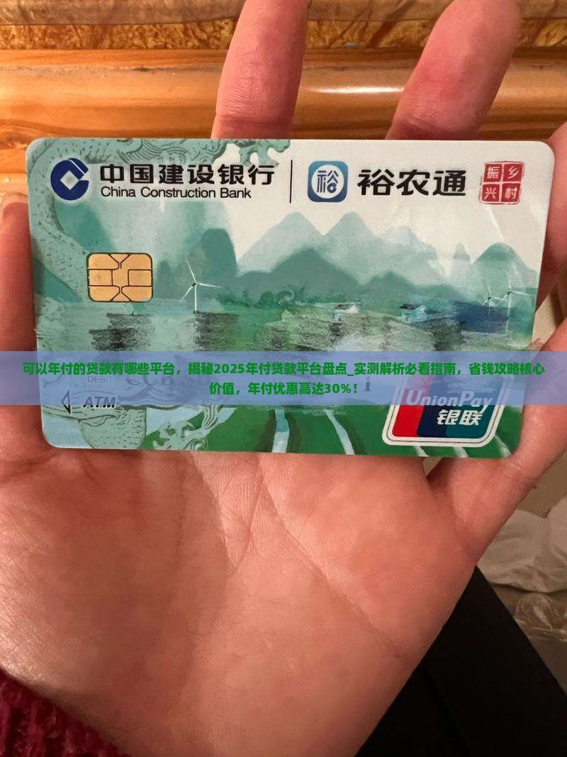 可以年付的贷款有哪些平台