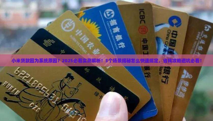 小米贷款因为系统原因