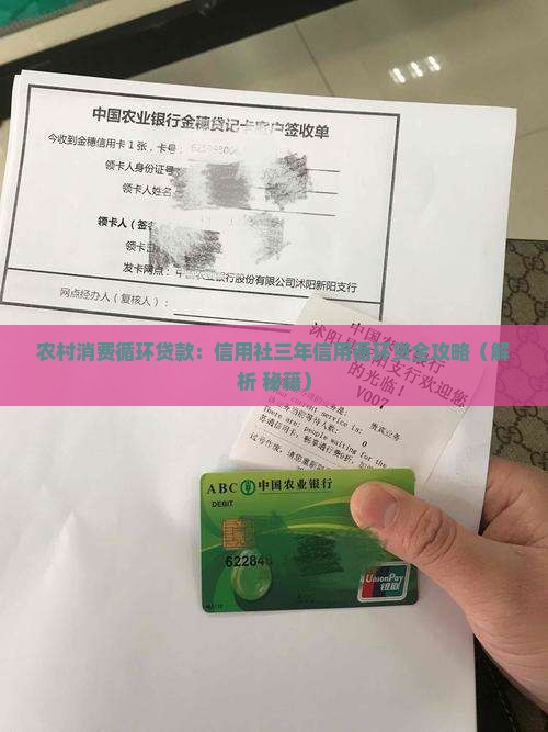 农村消费循环贷款