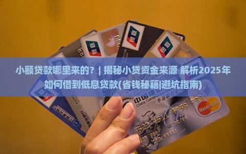 小额贷款哪里来的