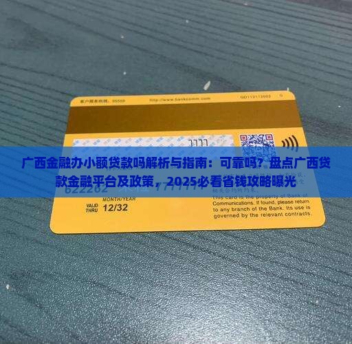 广西金融办小额贷款吗