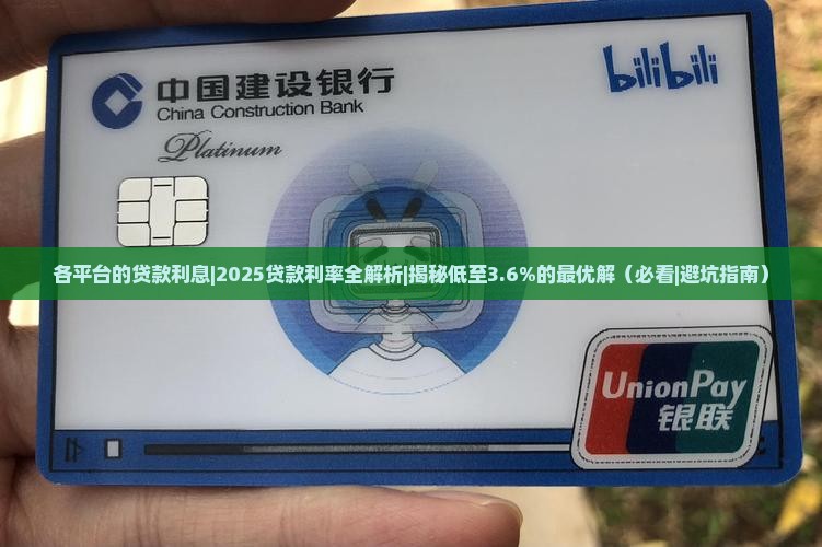 各平台的贷款利息
