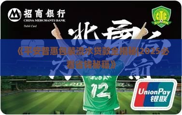 平安普惠包装流水贷款 平安普惠包装流水贷款