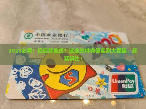 征信就可以贷款的软件
