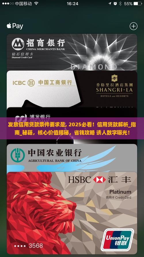 发放信用贷款条件要求是