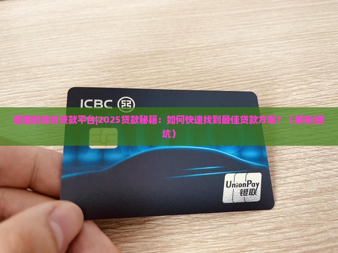 哪里的综合贷款平台