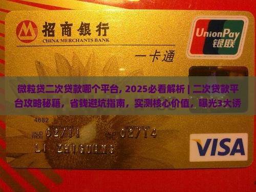 微粒贷二次贷款哪个平台